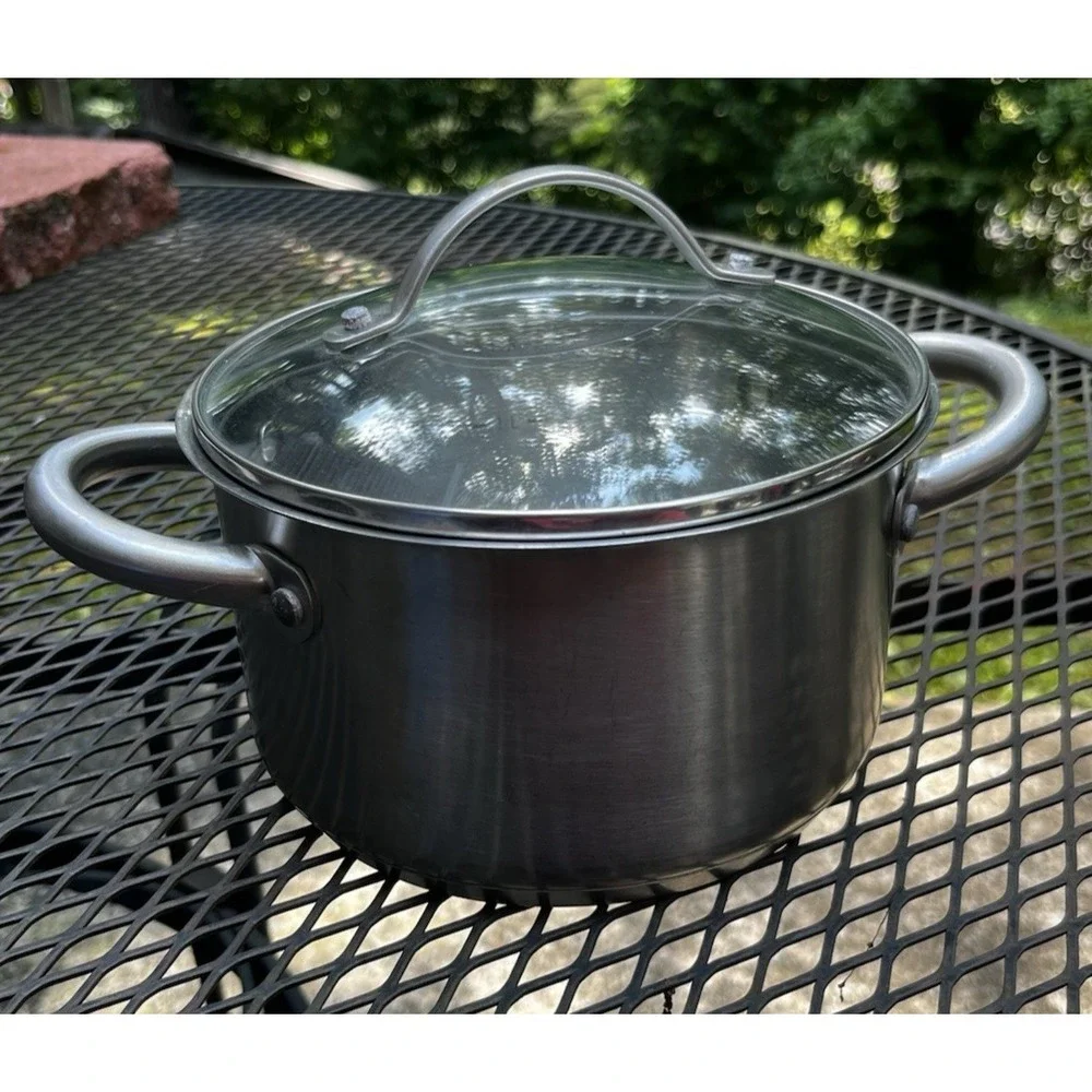 Kuhn Rikon Switzerland 1.5L Saucepan Pot w/ Lid Stainless Steel